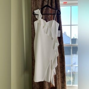 Women’s white cocktail dress